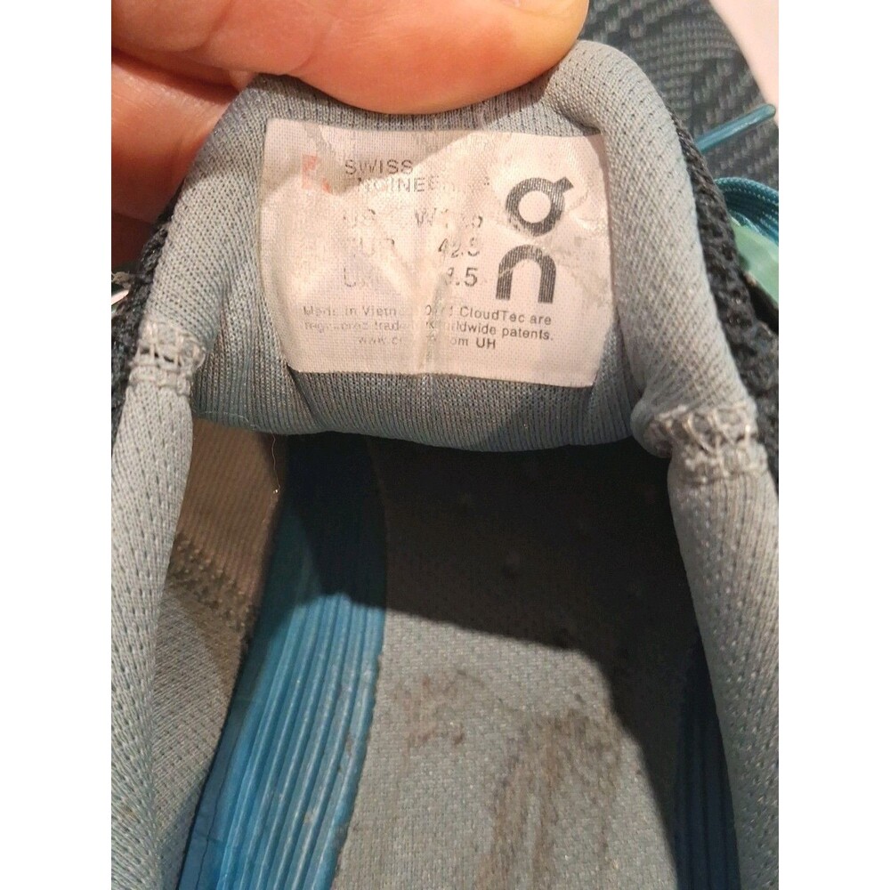 ON RUNNING CLOUDSWIFT RUNNING Trainer SHOES Turquoise/Teal Women's Size 10.5 - Picture 6 of 9